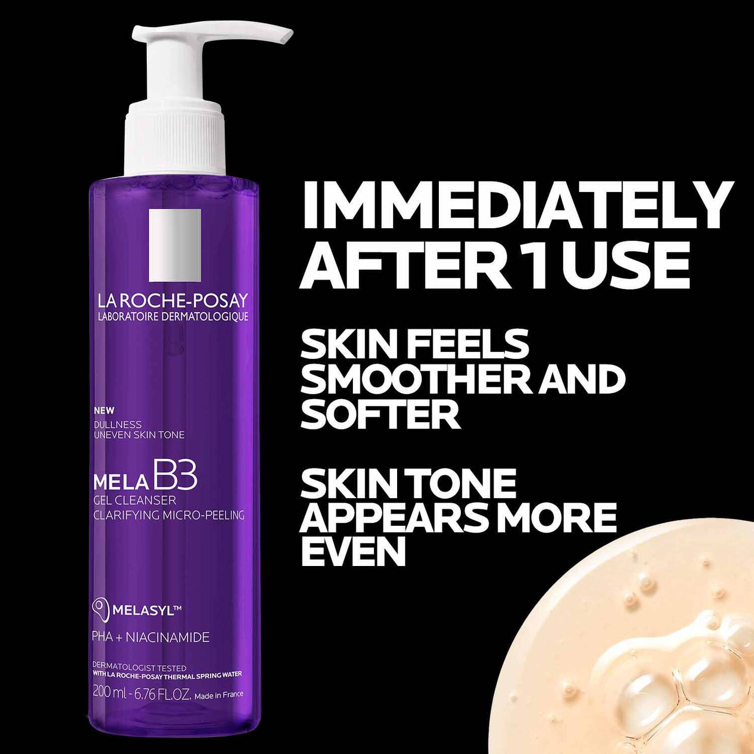 mela-b3-facial-gel-cleanser-with-melasyltm-niacinamide-y5 4_LaRochePosay-Product-MelaB3-MelaB3Cleanser-200ml-03337875890069-Benefits.jpg