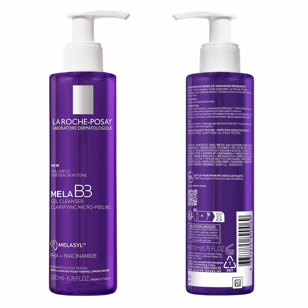 mela-b3-facial-gel-cleanser-with-melasyltm-niacinamide-y5 7_LaRochePosay-Product-MelaB3-MelaB3Cleanser-200ml-03337875890069-Back Packshot_REV.jpg