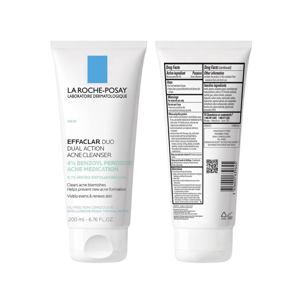 effaclar-dual-action-acne-face-wash-with-4-benzoyl-peroxide-r3 LaRochePosay-Product-Skincare-Effaclar-Duo-Dual-Cleanser-200ml-3606000639645-ATF-PIM-packshot-texture.jpg