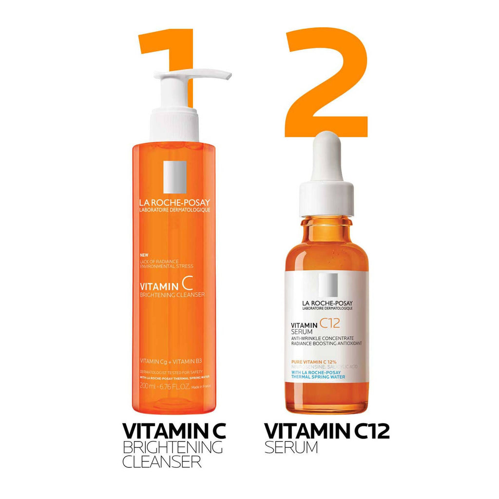 vitamin-c-brightening-cleanser-and-vitamin-c12-serum-o5 LaRochePosay-Product-Skincare-Purifying-Vitamin-C-Cleanser-200ml-3337875923613-Routine-1500x1500.jpg